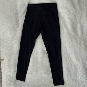 ZELLA LIVE IN HIGH WAIST POCKET 7/8 LEGGINGS SIZE SMALL BLACK